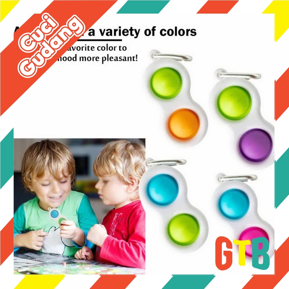 ❤GTB❤  Pop it Simple Dimple Baby Silicone Sensory Toy Fidget Educational Toddler Toys R362