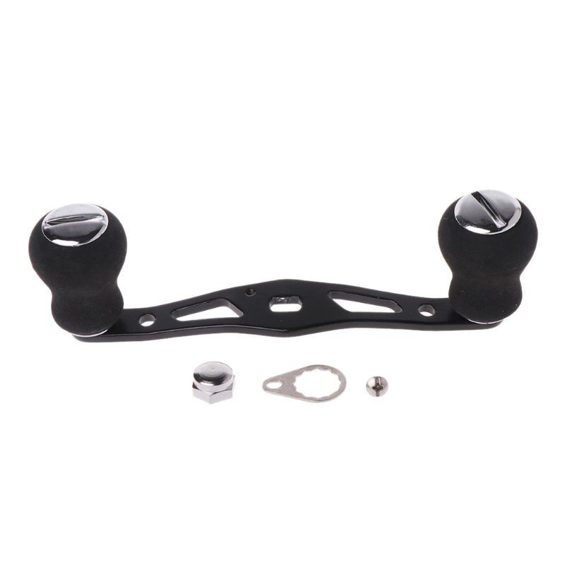 CRE  Fishing Handle Reel Double Knob Replacement Baitcasting Accessory Aluminum Alloy
