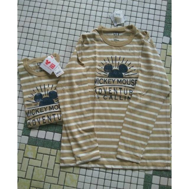 sale uniqlo mickey couple tshirt original (isi 2 kaos)