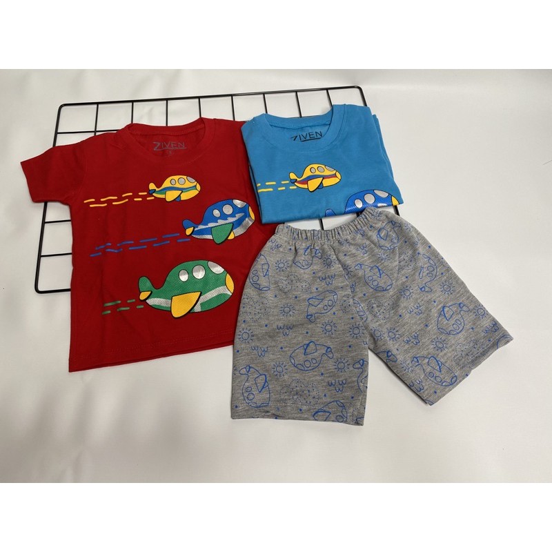 Setelan anak laki-laki-setelan pesawat 1-9 tahun