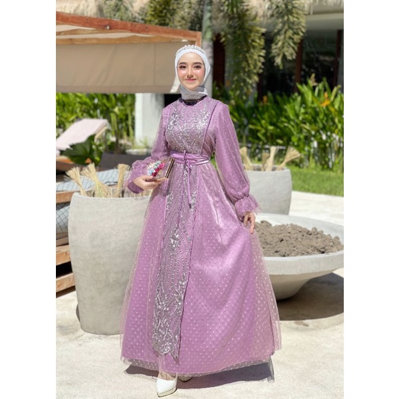 GAMIS LEBARAN GAUN MUSLIMAH GAMIS BRUKAT MODERN SERIMBITAN COUPLE SERAGAMAN KONDANGAN OOTD KEBAYA BR