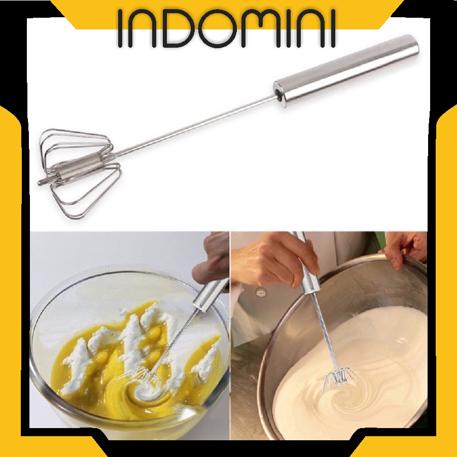 INDOMINI R725 Pengocok Telur Better Beater | Kocokan Telur Otomatis Stainless | Mixer