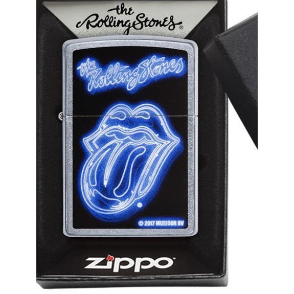 Zippo Original USA 29581 Rolling Stones - Stok Lengkap Garansi Resmi