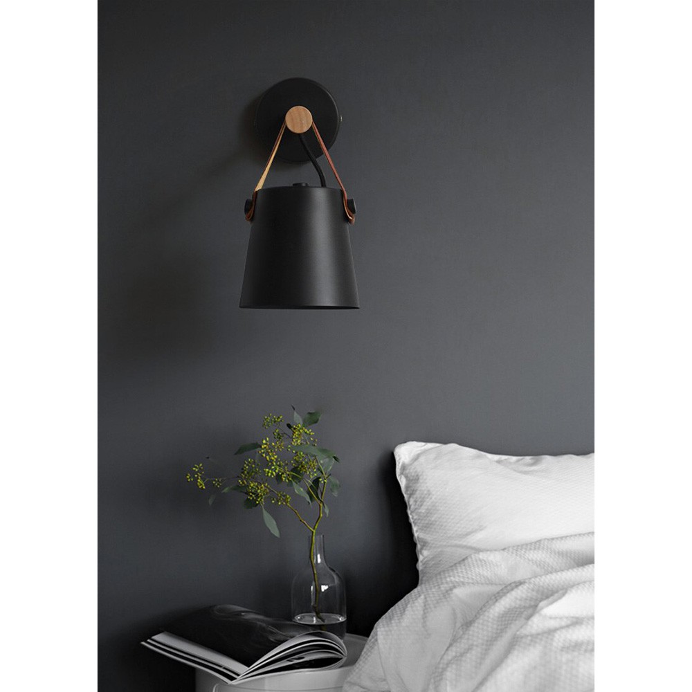 FOYER Cover Lampu Hias Dinding Nordic Living Room Light E27 - F215 - Black