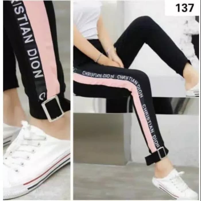 TBI Celana Joger Christian Dio Dance Sport Training Pant Celana Korean BTS