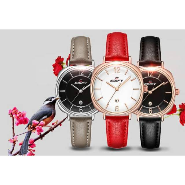 Hot promo jam tangan wanita edify original 81739