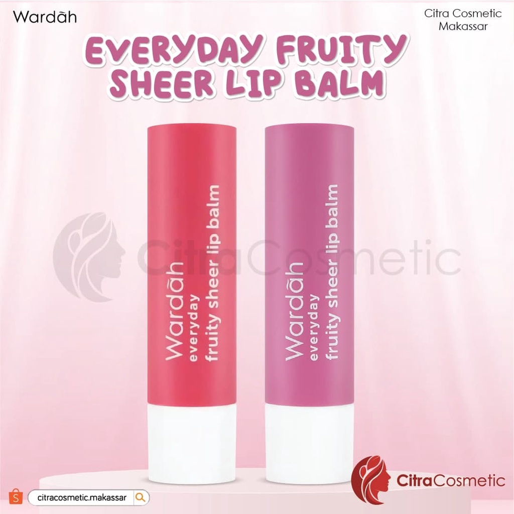 Wardah Everyday Fruity Sheer Lipbalm Strawberry | Grape 4 Gr