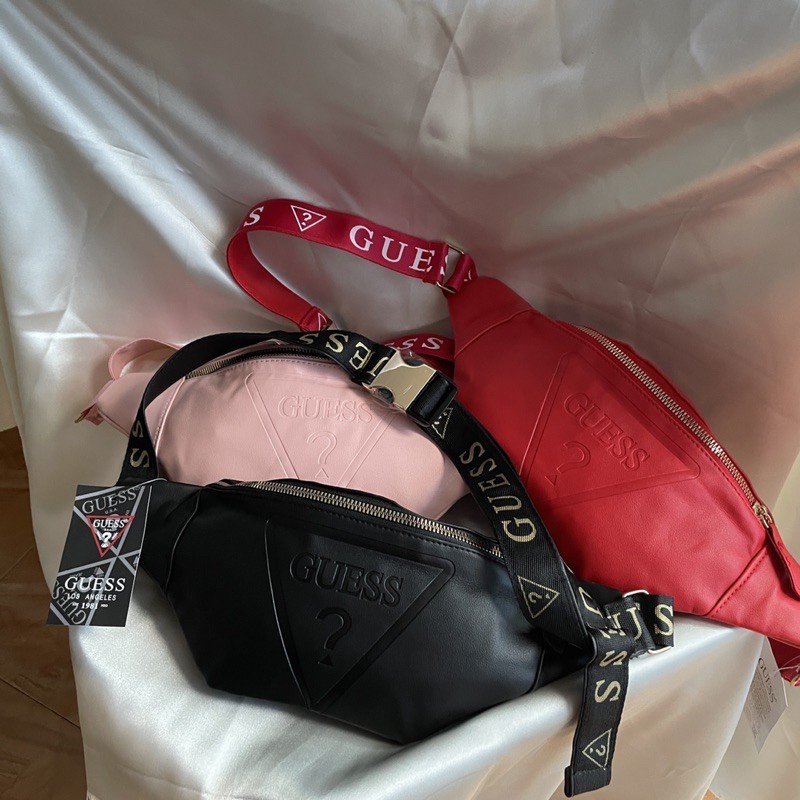 WAIST BAG GUESS LEATHER / TAS PINGGANG KULIT GUESS