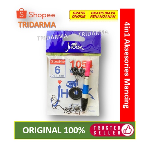 1 Set Aksesories Mancing ( Stopper, Timah, Pelampung & Kail ) | Paket Alat Mancing Murah Bagus