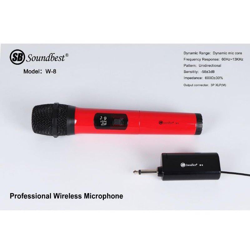 Mic wireless soundbest  W-8 single mic