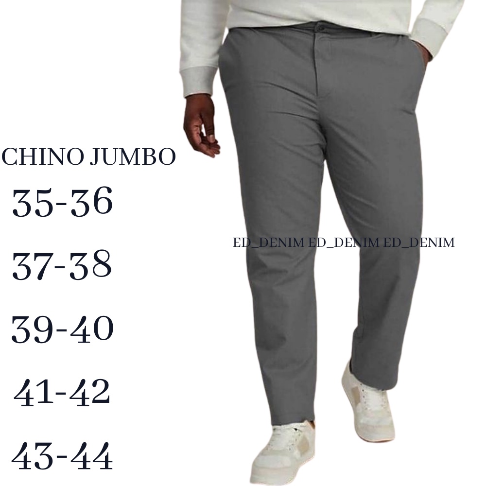 Celana Chino Panjang Pria Big Size Jumbo Chinos Cowok Distro Premium