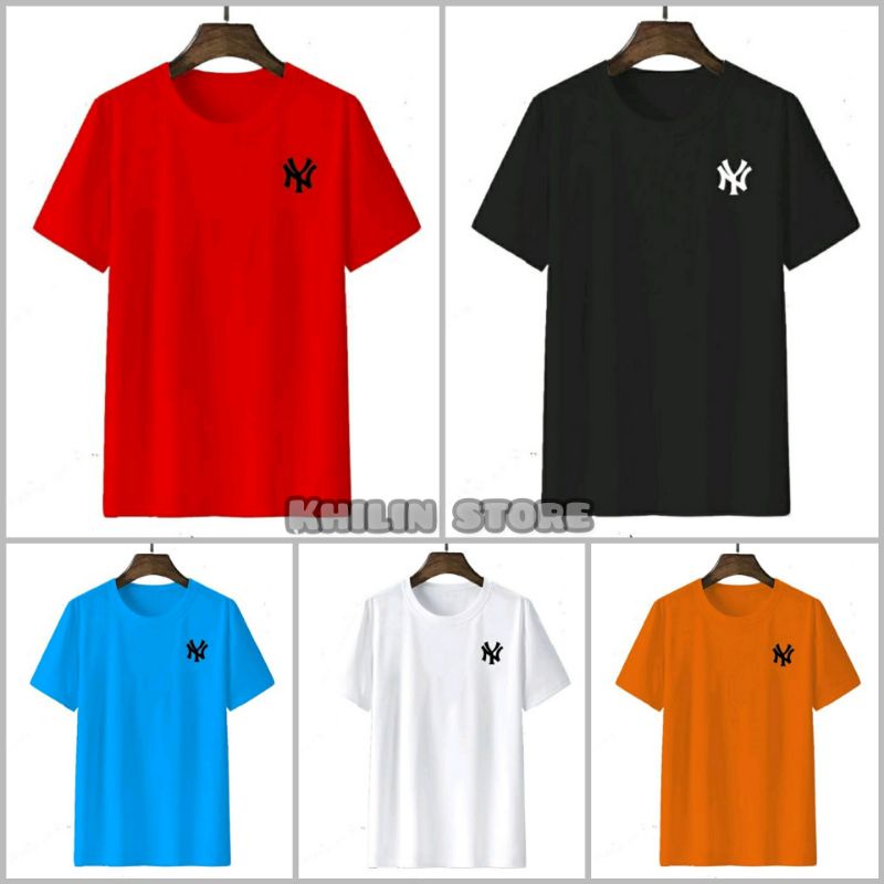 Kaos Pria NY Baju Kaos Pria Distro Baju Atasan Pria Dewasa Tshirt Pria Lengan Pendek