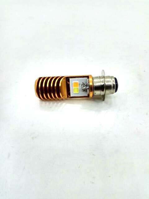 LAMPU MOTOR LED H6 COB DUA WARNA (PUTIH KUNING)