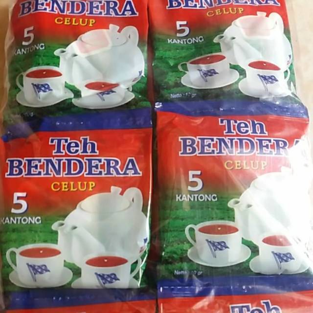 

TEH BENDERA celup sachet 10gr.1 pak Isi 24sachet