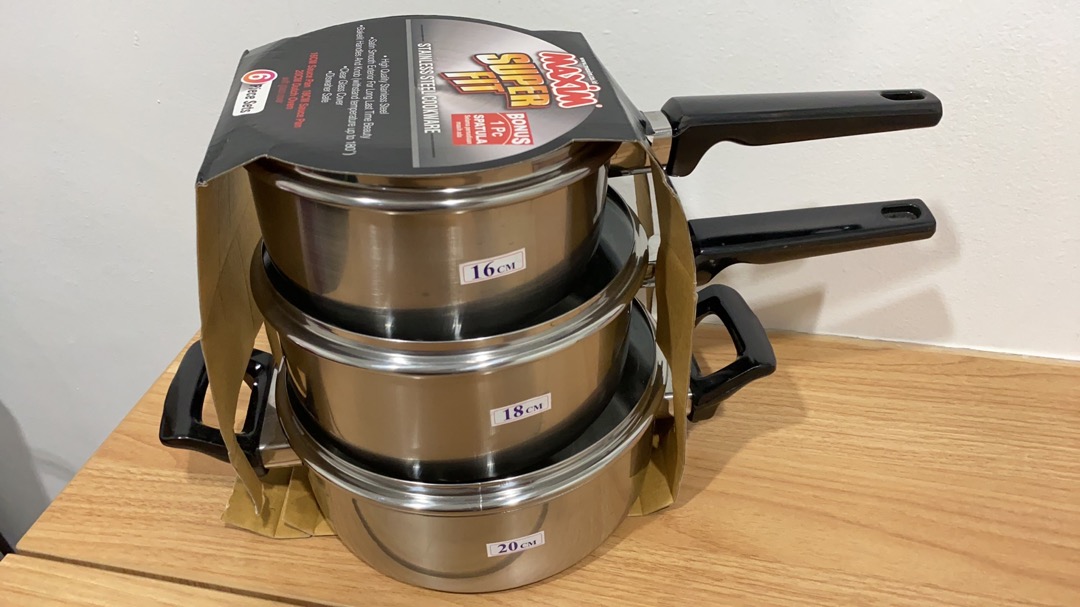 Maxim Panci Supet Fit (6 Piece Sets). Bonus Spatula
