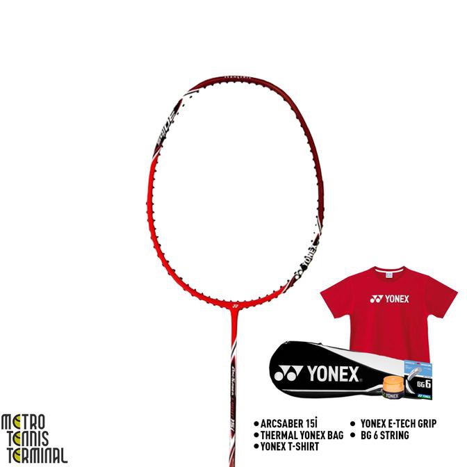 Yonex Arcsaber 15I Bundle (Paket Raket Badminton)
