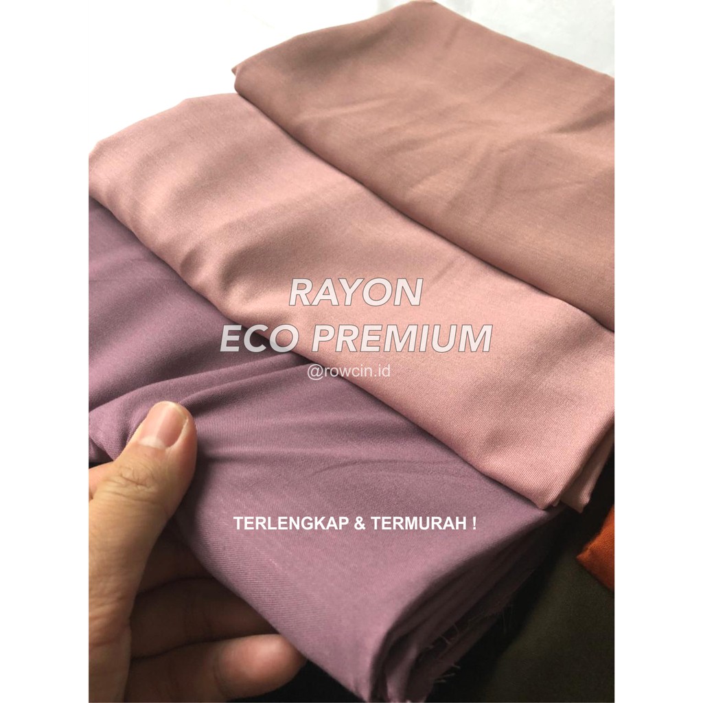 KAIN RAYON POLOS PREMIUM TERLENGKAP BAHAN ORGANIK LEMBUT LANGSUNG DARI PABRIK