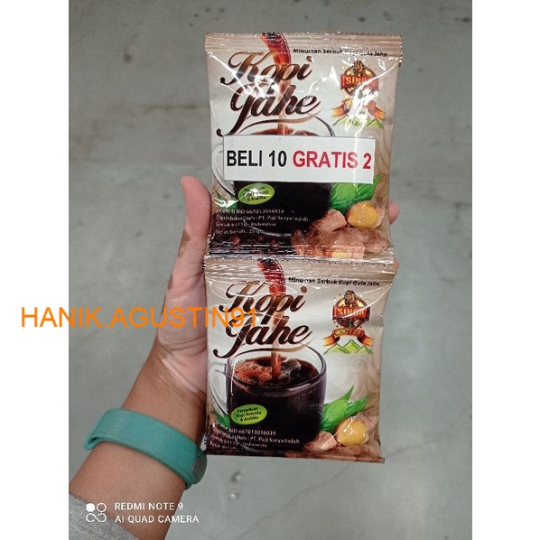Kopi Singa Kopi Jahe 10x25gr / Kopi Jahe Instan Renceng SS91