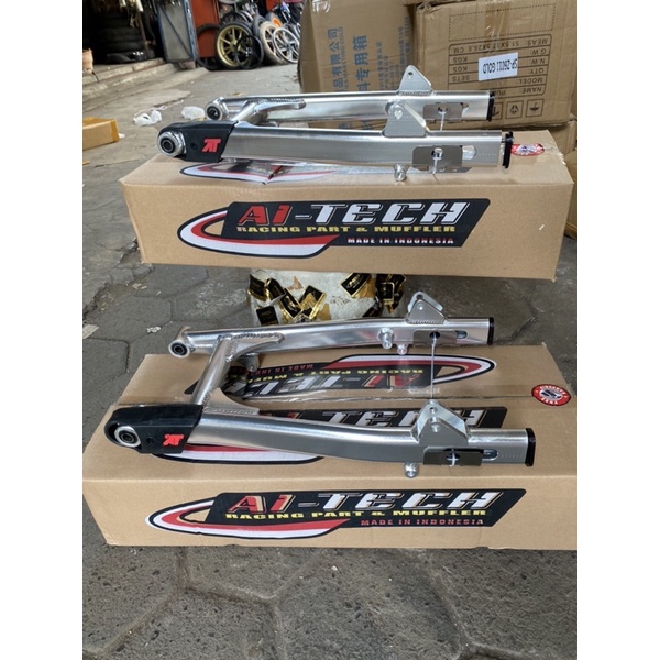 Swing arm aitech cb dan gl100 oval polos arm alumunium oval pnp cb dan gl100