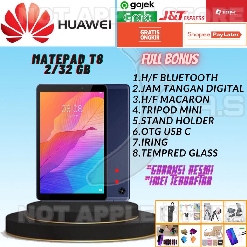 HUAWEI MATEPAD T8 RAM 2/32GB NEW BARU GARANSI RESMI