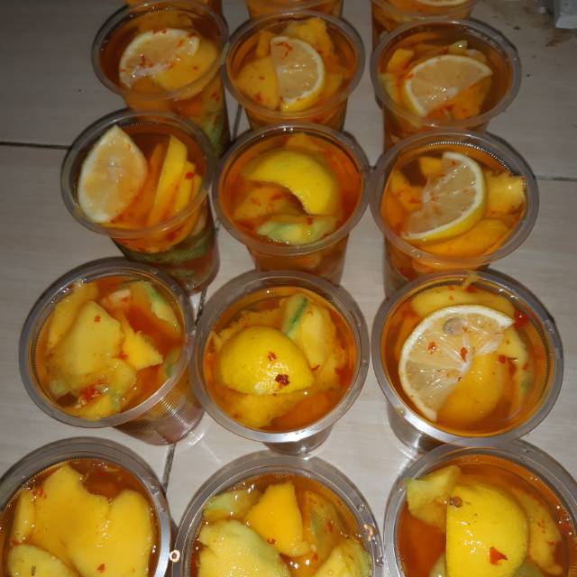 

Manisan pedas segar jambu kristal mix mangga harum manis