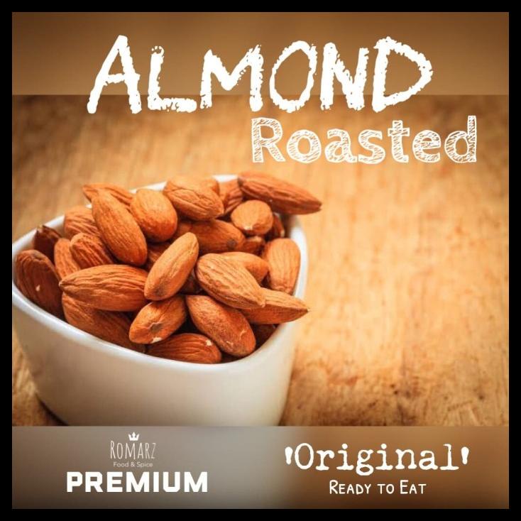 

DISKON TERBATAS !!! ALMOND ROASTED KACANG ALMOND PANGGANG KACANG ALMOND OVEN 500GR TERLARIS