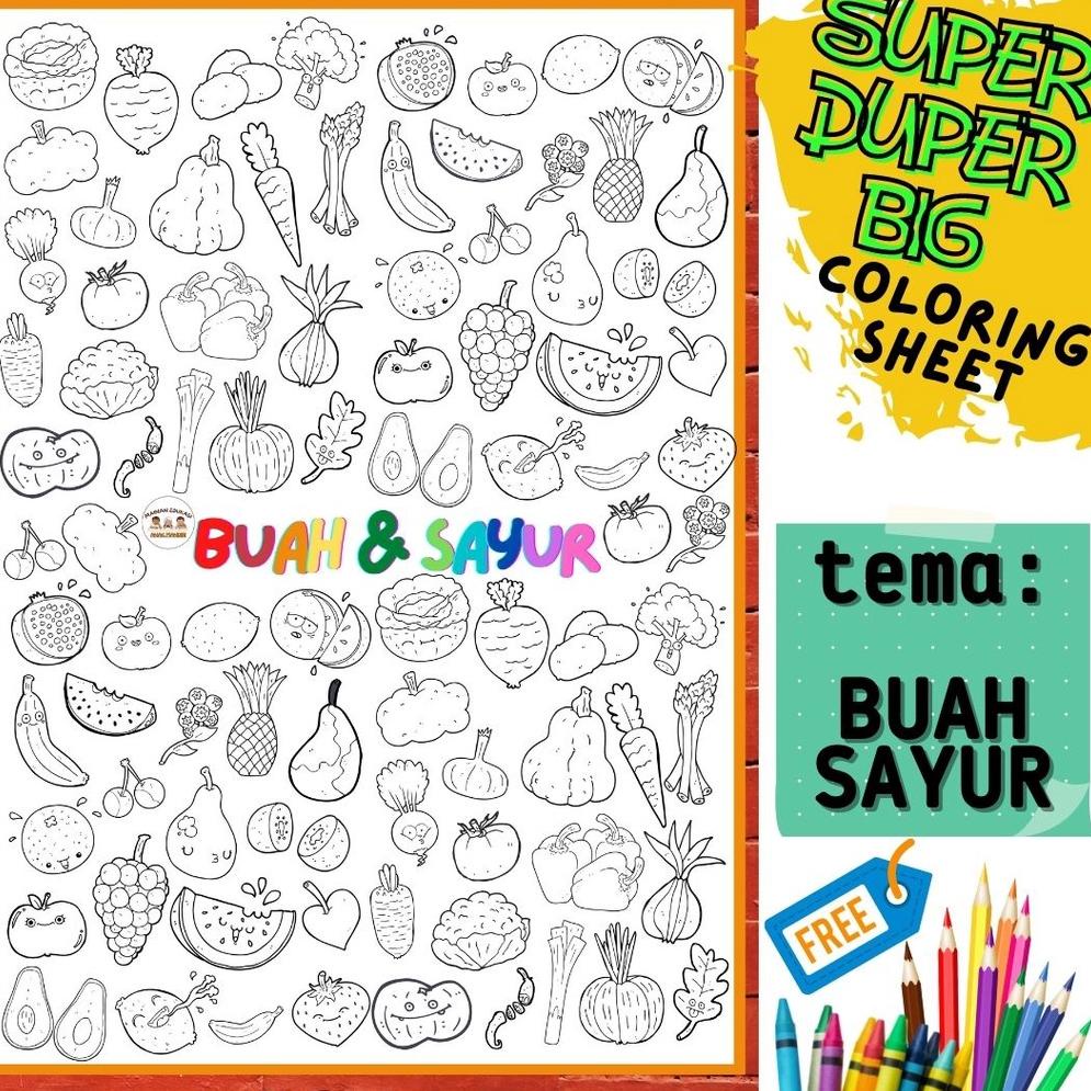 

[KODE BARANG ZCZ40] KERTAS MEWARNAI JUMBO Poster Mewarnai Raksasa Ukuran Besar Yukitadraw SERI DOODLE RAKSASA | Mainan edukasi kreasi anak kertas mewarna jumbo besar giant coloring sheet crayon ah
