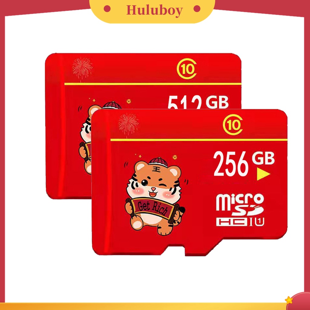 (Huluboy) Memory Card TF Flash Penyimpanan SD Card 32GB / 64GB / 128GB / 256GB / 512GB / 1024GB Ultra Tipis Tahan Air