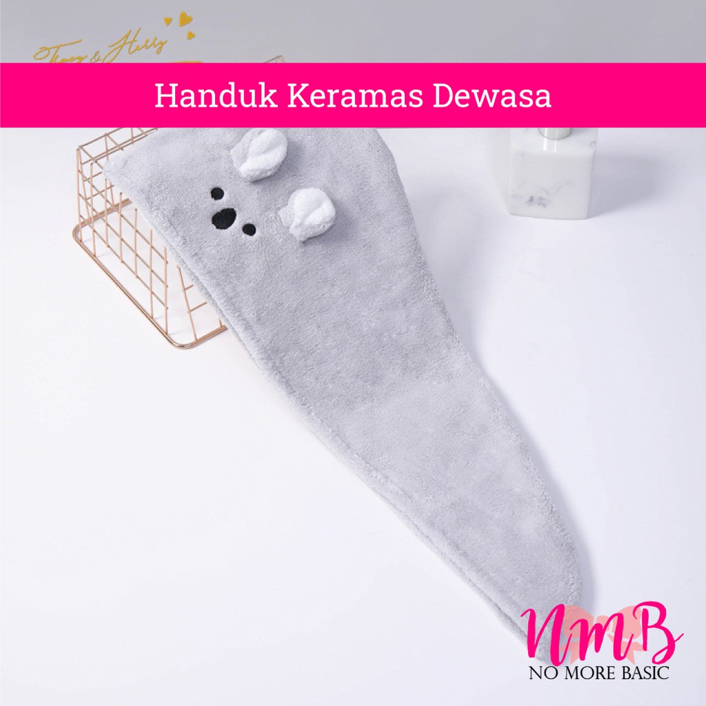 Handuk Keramas Topi Keramas Handuk Pengering Rambut Handuk Pengering Ukuran Dewasa