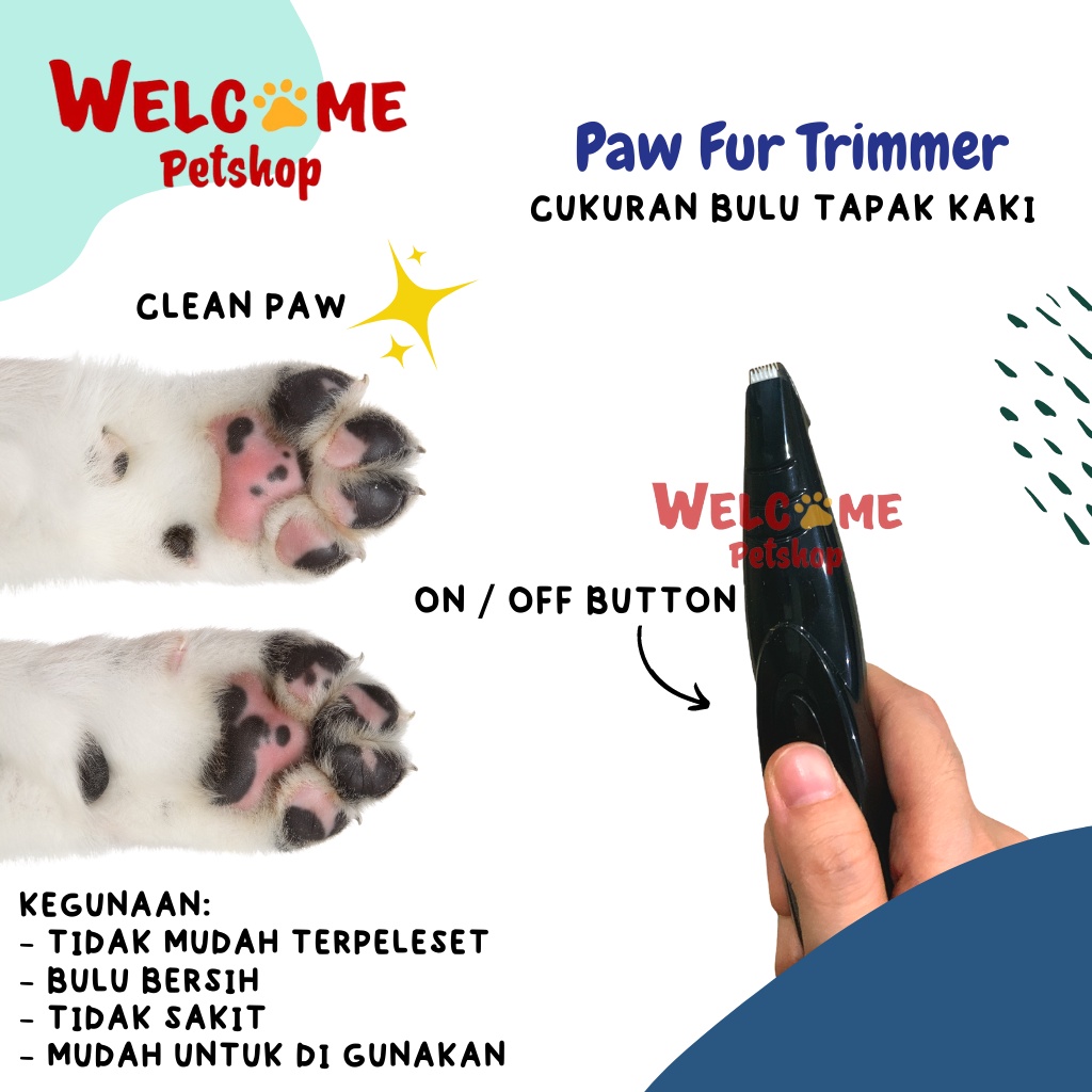 Paw Fur Trimmer Pet Mini Clipper Cukuran Elektrik USB Anjing Kucing