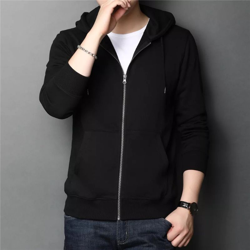 HOODIE Flece Tebal POLOS// RESLETING FLECE //