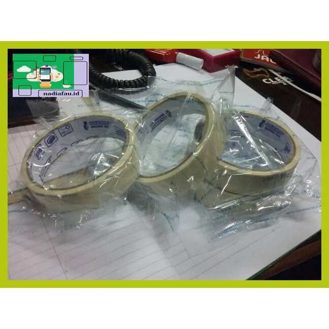 

R4E5Et- Masking Tape Gold Tape Ukuran 1" / Lakban Kertas Goldtape 1 Inchi Fyhf7T-