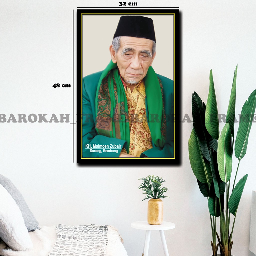 Foto Mbah Maimun Zubair KH. Maimun Zubair Gambar Poster Bingkai 32x48cm