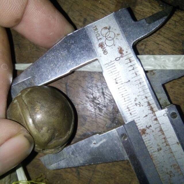 Klintingan kuno bahan asli kuningan lawas ukuran 27mm