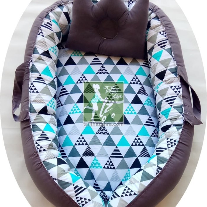 Solusi BabyNest Kasur Bayi kado lahiran murah terbaik trivia polos abu Terlaris