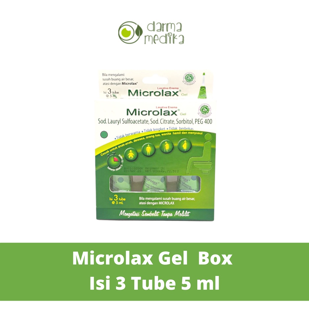 Microlax Gel isi 3 Tube @5ml @ 5 ml