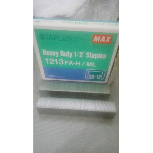 

ISI REFIL REFILL STAPLER STAPLES STEPLES BESAR JILID 12N PER 13 MERK MAX MURAH BERKUALITAS