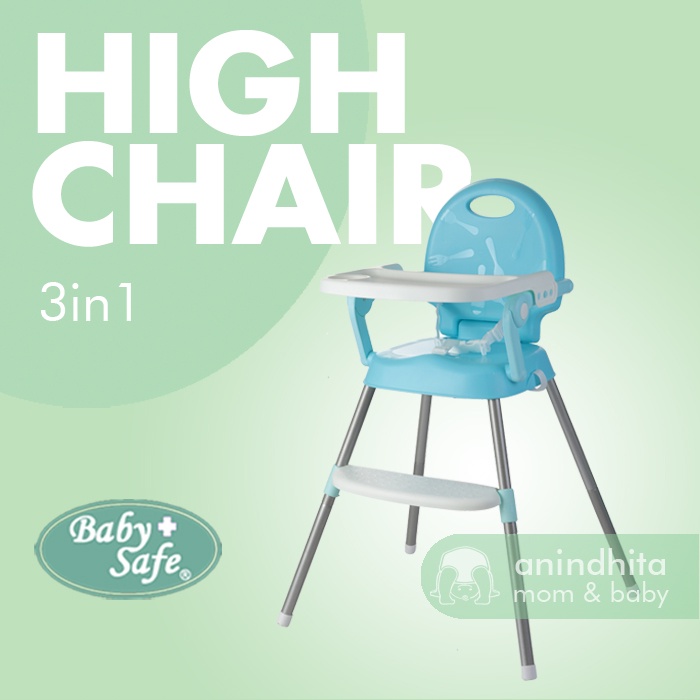 BABYSAFE High Chair 3in1 Booster Seat Kursi Makan Bayi Baby Safe HC05