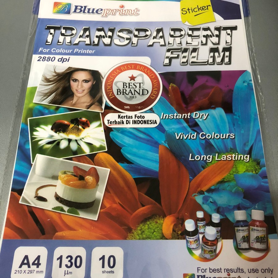 

Transparent Sticker Blueprint Sticker Transparan Film Blueprint RB9