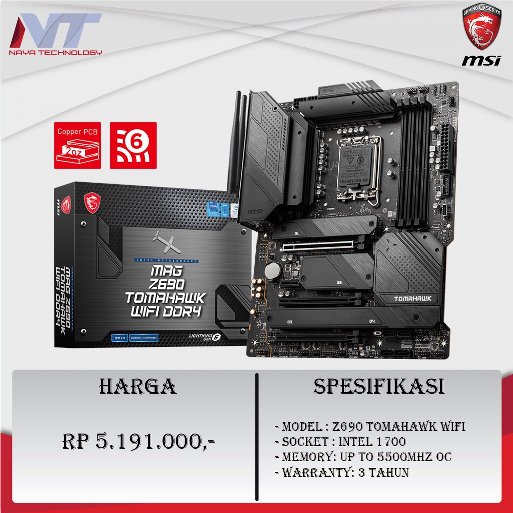 MSI MAG Z690 TOMAHAWK WiFi LGA1700