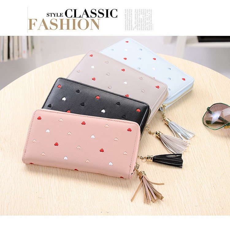 DOMPET LOVE TAOBAO PASTEL - Dompet panjang wanita