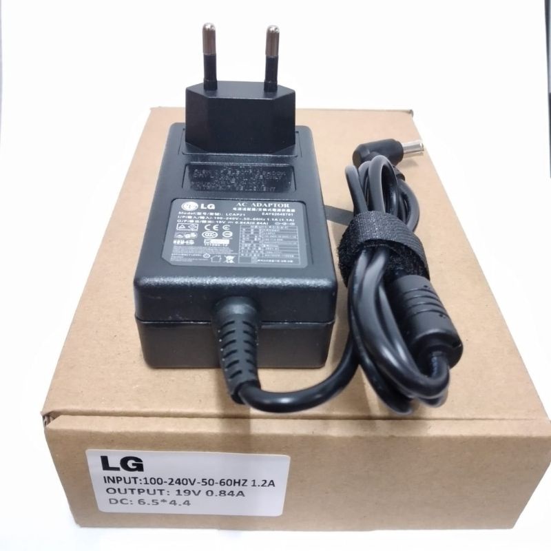 Adaptor TV Monitor LG 19V-0.8A LED TV Monitor LG Colokan Jarum