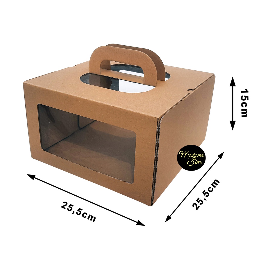 

GABLE BOX JINJING - KOTAK KUE - DUS BOLU 25x25x15 - MS-T (ISI : 10 PCS)