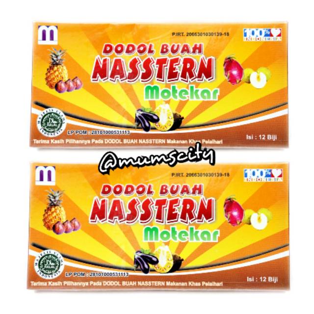 

Dodol Buah Nasstern MOTEKAR - KOTAK