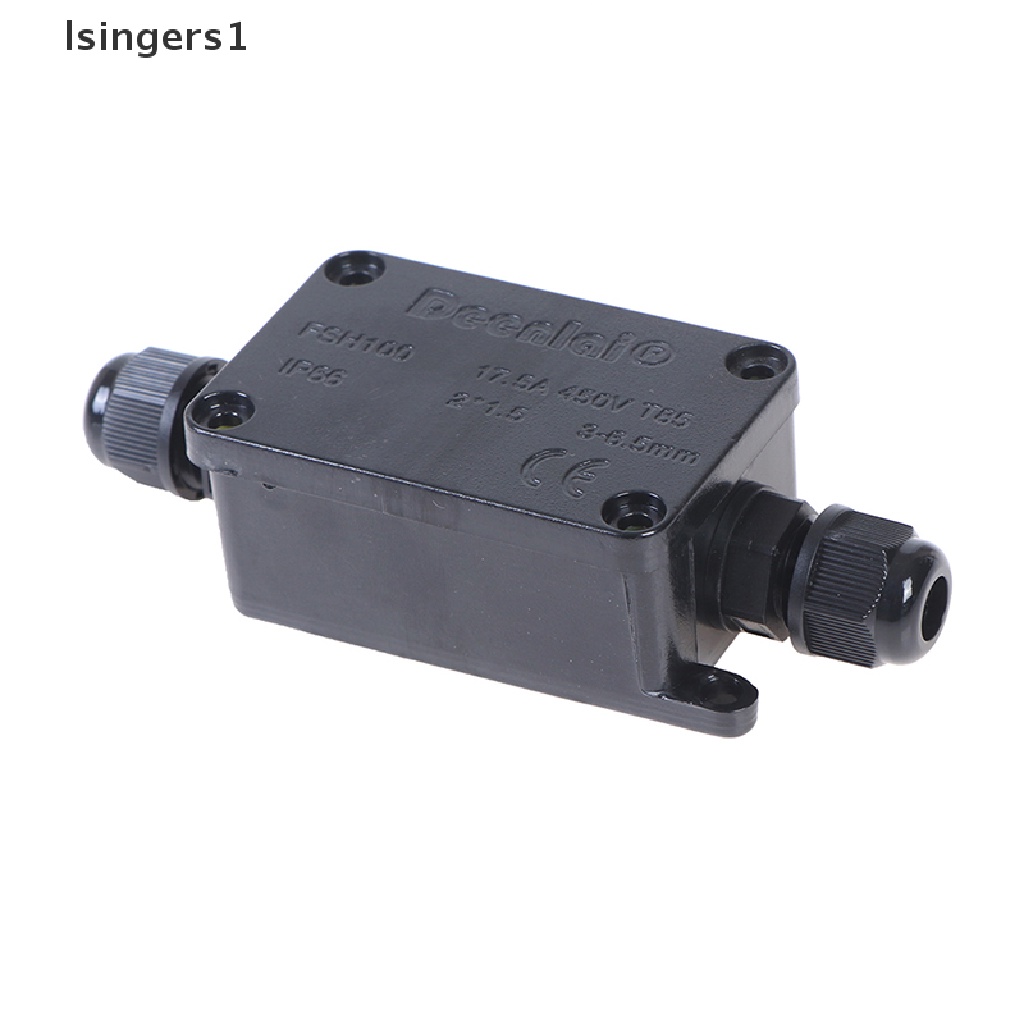 (lsingers1) Junction Box Konektor Kabel 2 Arah Anti Air IP66 Dengan Terminal 450V Untuk Outdoor