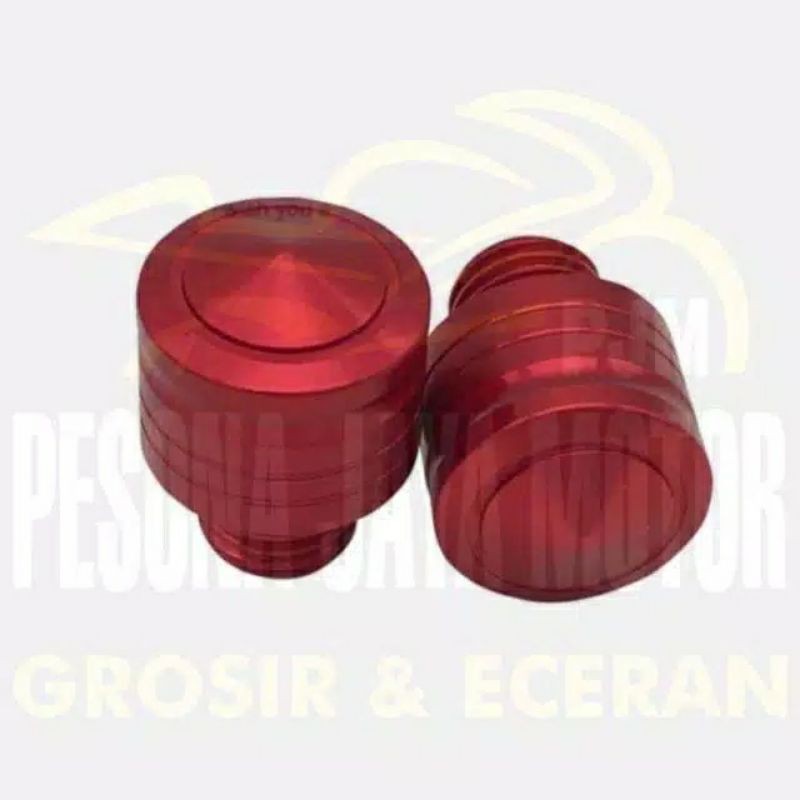 TUTUP BAUT SPION NMAX PCX / MONEL BAUT SPION HONDA YAMAHA  CNC - Hk99-Merah