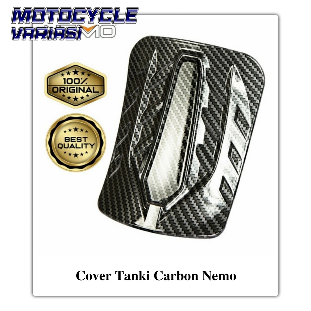 Cover tutup tangki bensin new nmax carbon nemo original best quality