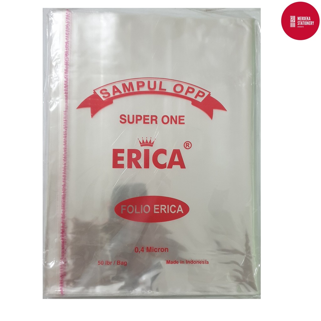 

Sampul Buku OPP Folio Lem SUPER ONE ERICA 0,4 micron 50 lembar