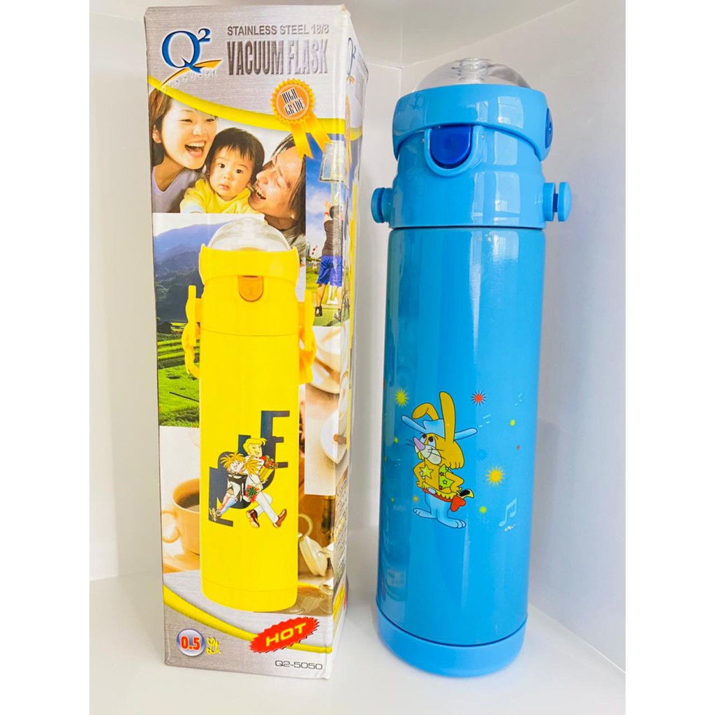 BOTOL MINUM ANAK Vacuum Flask Stainless steel / Botol minum anak with tali gantungan 5050