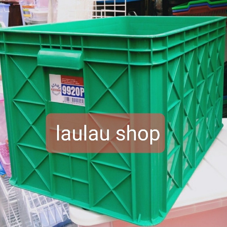 63x41x38 Box Container 87 Ltr Atari Green Leaf 9920P mirip Hanata 2104 Krat Industri Plastik